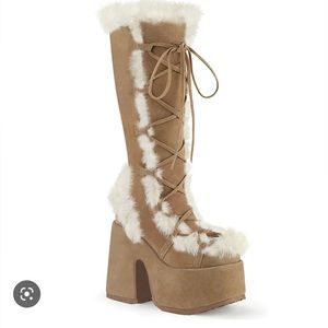 Demonia Camel 311 - Knee high boots
